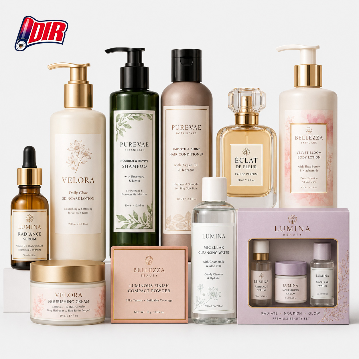 Beauty label material