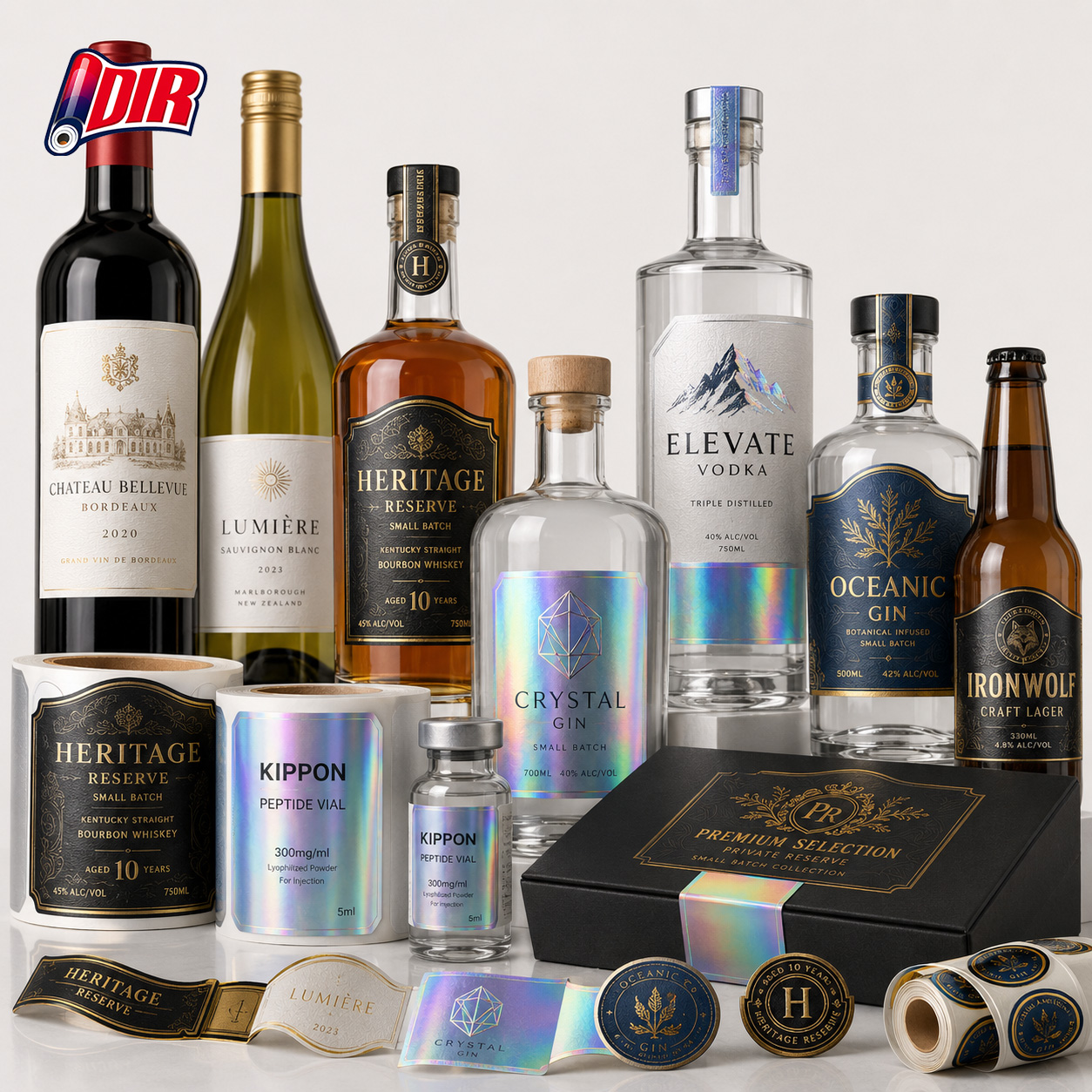 Wine label material